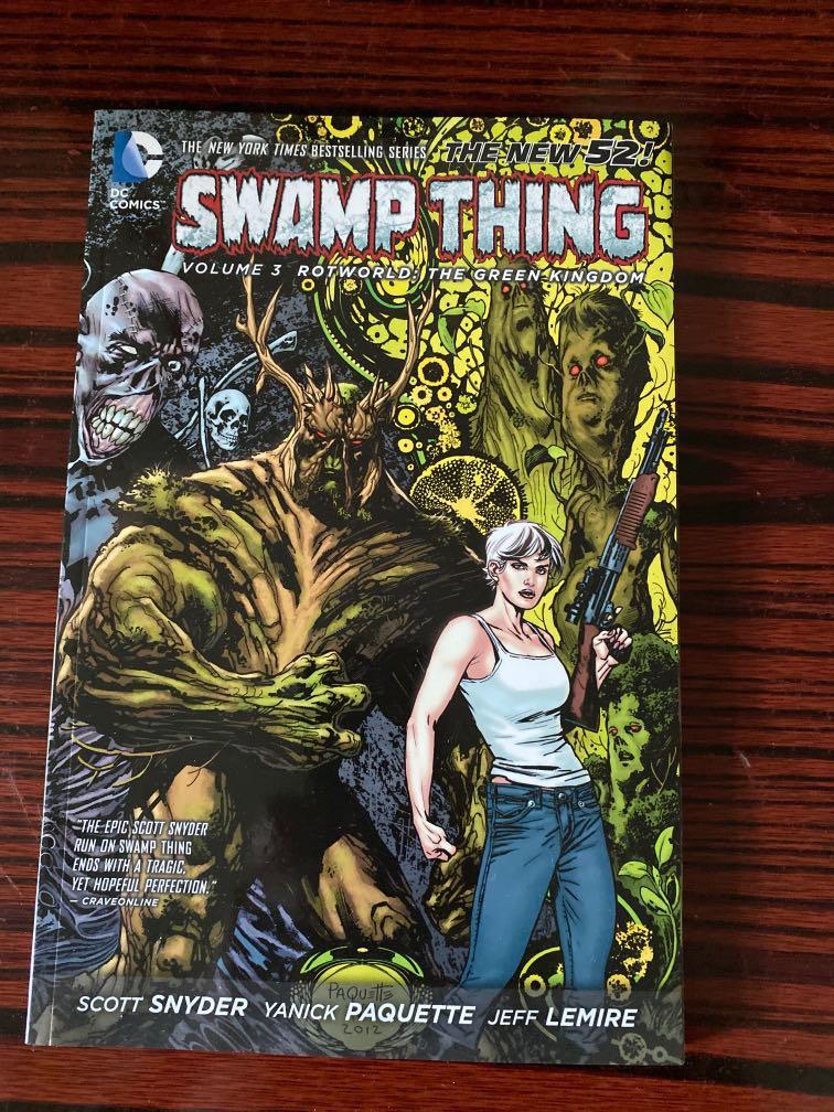 Swamp Thing Vol 3 Rotworld The Green Kingdom Trade Paperback Comic 書本 文具 漫畫 Carousell