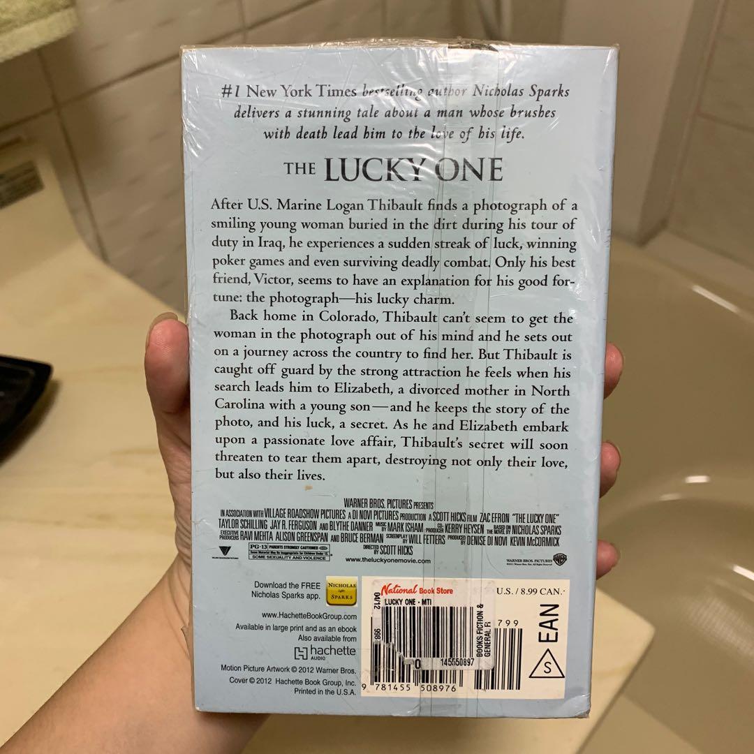 The Lucky One by Nicholas Sparks (Category: Storybooks) located in Las Pinas. Submitted by sqreph (Listing ID 1028660712, Image 2). Description: Sealed. Also available: The Choice. Get both for only 400!.