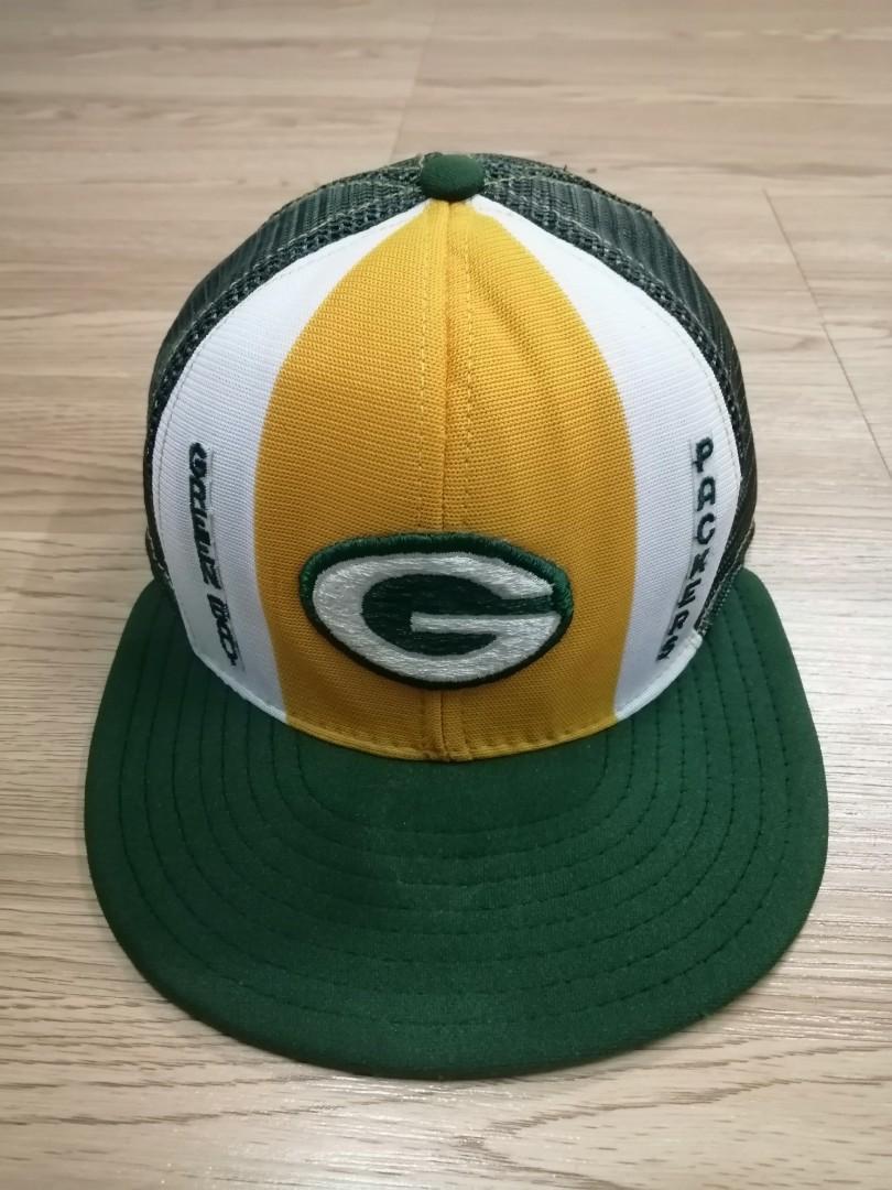 Topi Vintage Green Bay Packers Nfl Trucker Cap Men S Fashion Accessories Caps Hats On Carousell