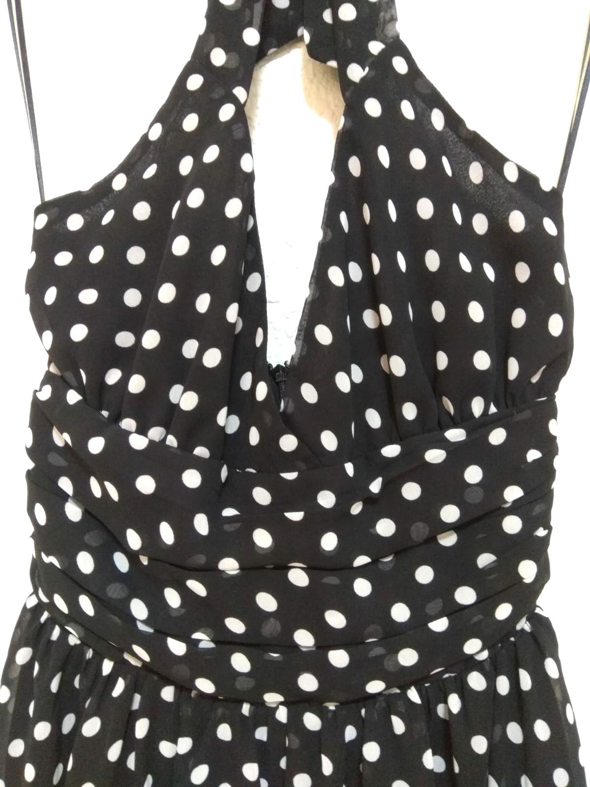 Topshop monochrome polka dot dress outlet