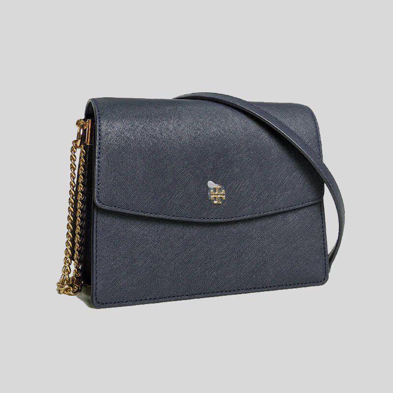 Small  Tory Burch Kira Chevron Convertible Shoulder Bag Black, Women's  Fashion, Bags & Wallets, Shoulder Bags on Carousell