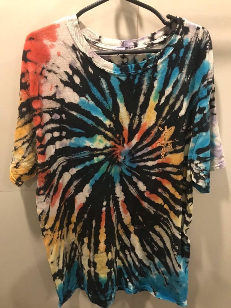 Travis Scott Tie Dye Highest In The Room Men S Fashion Clothes Tops On Carousell