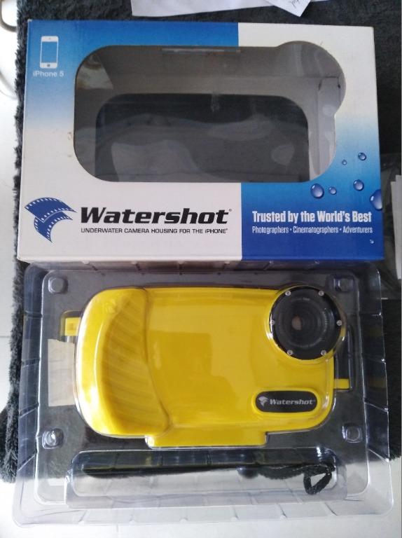 Watershot Housing for iPhone 5 5c 5S (Category: Water Sports) located in Pasig City. Submitted by v-lounge (Listing ID 1028439248, Image 2). Description: Mint condition in original box, complete with wrist lanyard Compatible with iPhone 5 Depth Rating: 40 meters / 130 feet Custom app and buttons to optimize still & video camera functions & upload to social media (available at the App Store) Integrated universal tripod mount Lens bezel for externa
