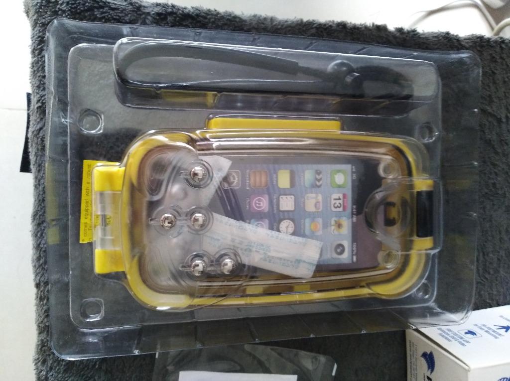 Watershot Housing for iPhone 5 5c 5S (Category: Water Sports) located in Pasig City. Submitted by v-lounge (Listing ID 1028439248, Image 3). Description: Mint condition in original box, complete with wrist lanyard Compatible with iPhone 5 Depth Rating: 40 meters / 130 feet Custom app and buttons to optimize still & video camera functions & upload to social media (available at the App Store) Integrated universal tripod mount Lens bezel for externa