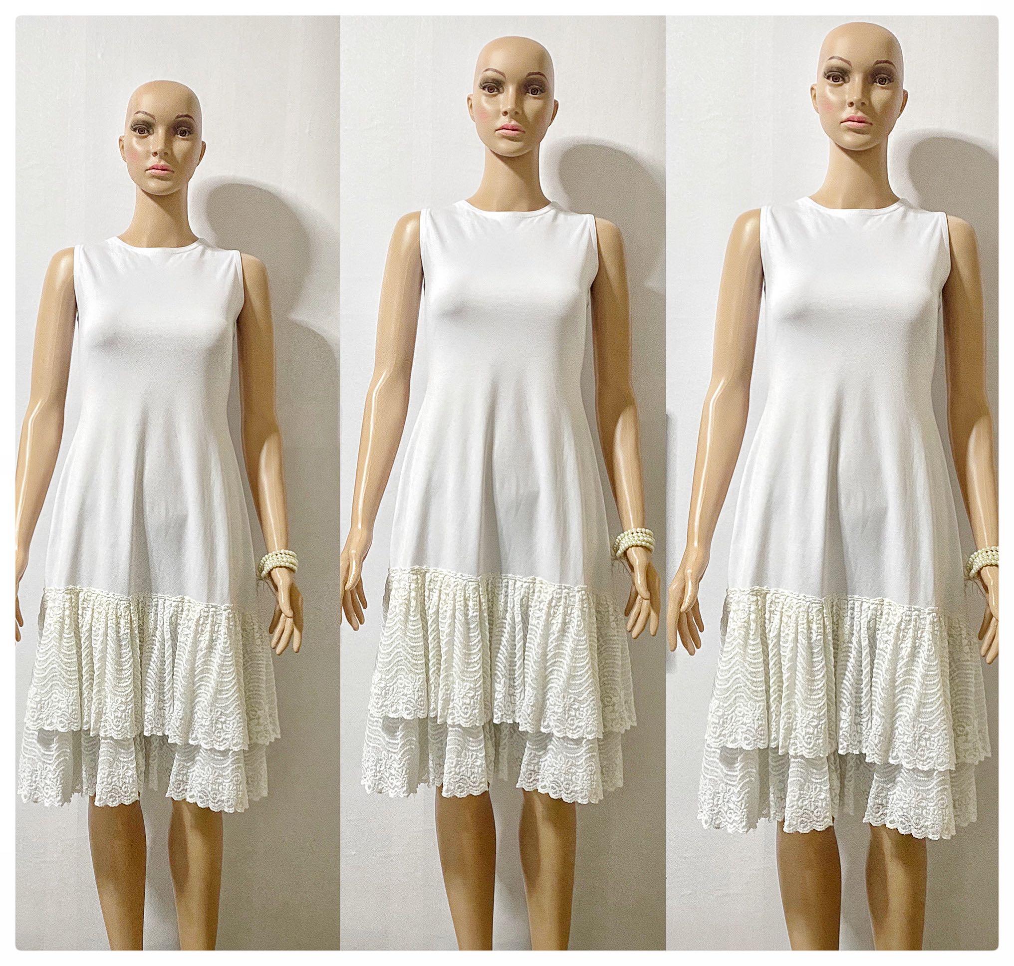 lace ruffle dress
