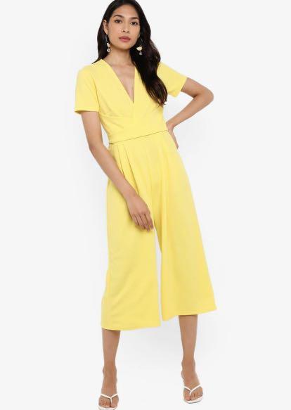 yellow jumpsuit formal