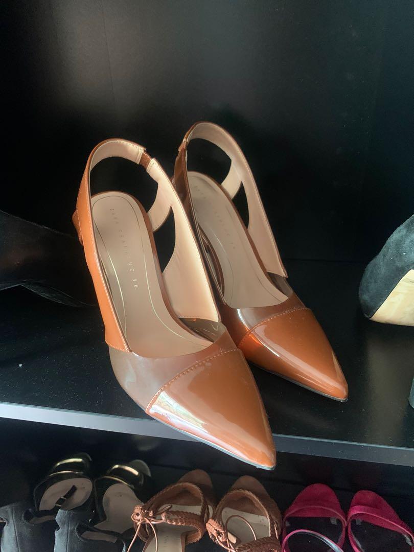 Brown 3 inch heels clearance