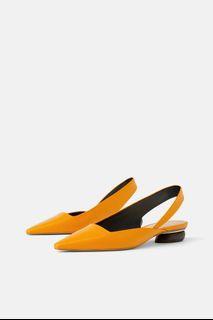 NEW Zara leather sling back sandals NEW Zara leather sling back sandals