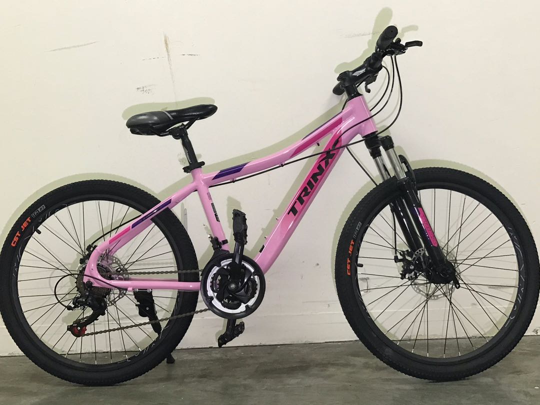 trinx bike pink