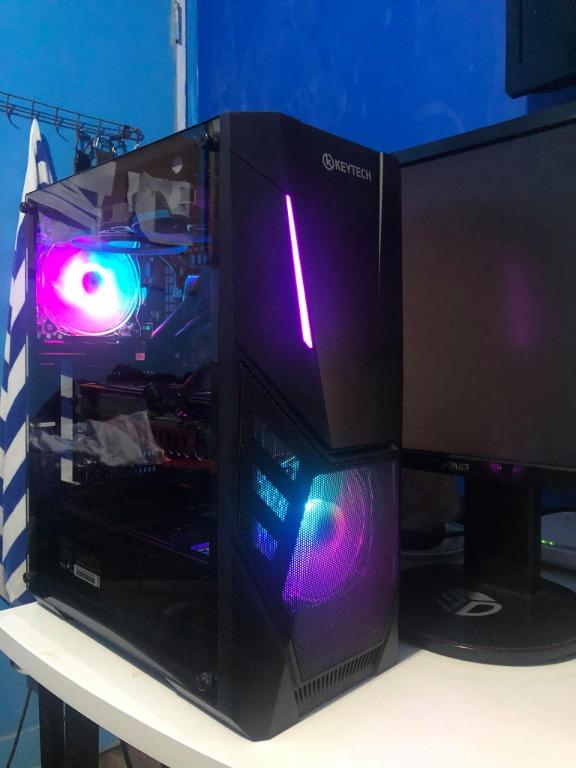 2nd Hand Gaming Pc Complete With 144hz Asus Monitor Electronics Computers Desktops On Carousell
