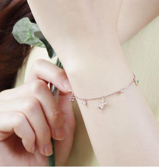 韓國 CLUE x Tinker bell 特別版 手鏈 女裝 飾物及配件 寶石、鑽石、水晶 Carousell