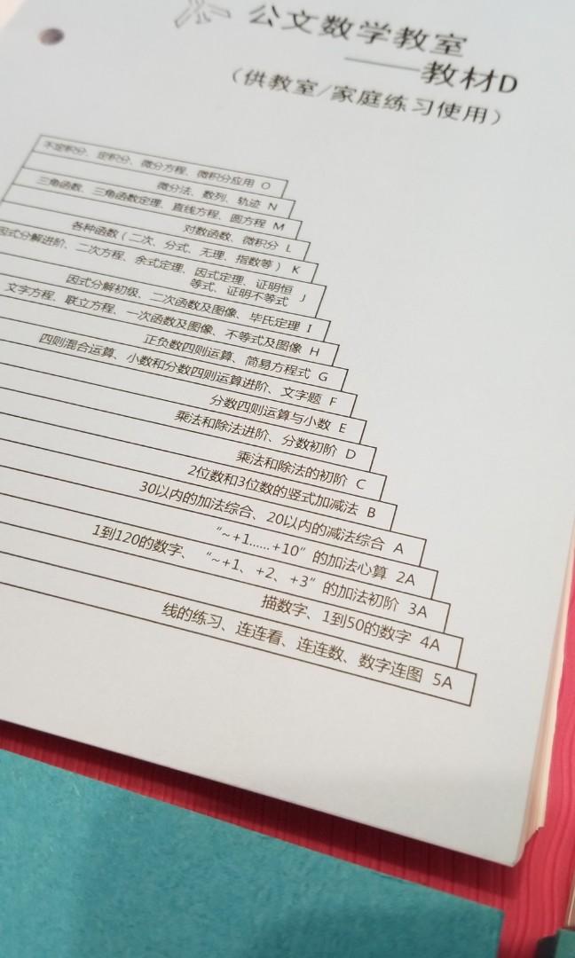 數學練習 答案kumon 公文式 興趣及遊戲 書本 文具 教科書 Carousell
