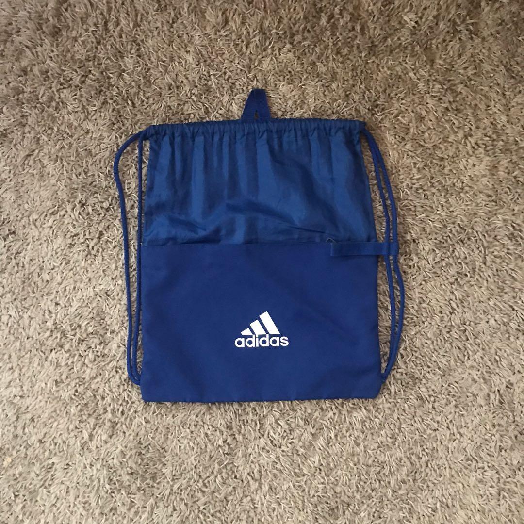 Adidas drawstring bag blue top