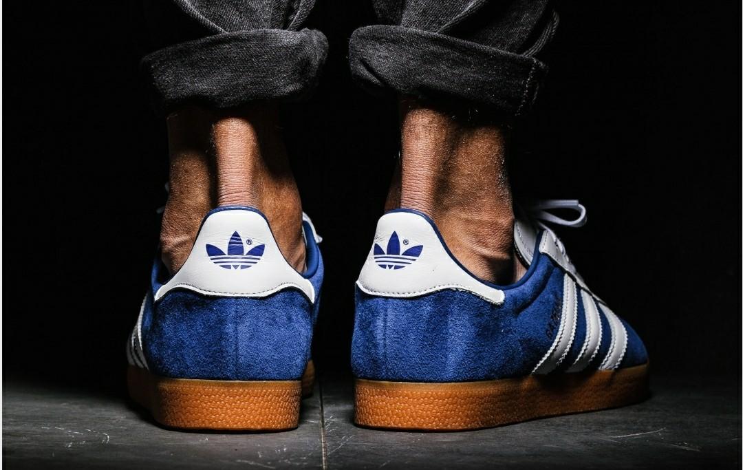 Adidas Gazelle Blue Men s Fashion Footwear Sneakers on Carousell