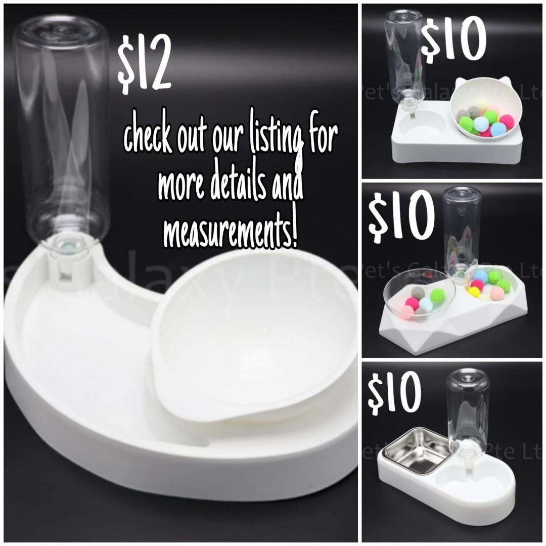 Affordable Pet Food and Water Bowls! 🐶🐱 (Category: Homes & Other Pet Accessories) located in Singapore. Submitted by petsgalaxysg (Listing ID 1028719930, Image 1). Description: starting from $10! choose your favourite designs and colours! want to view before purchasing? drop us a text or pm us before heading down to our warehouse ! opt for delivery or self-collect :) click into our profile for more information! 🐱🐶🐱🐶🐱🐶 🚲 Normal delivery -