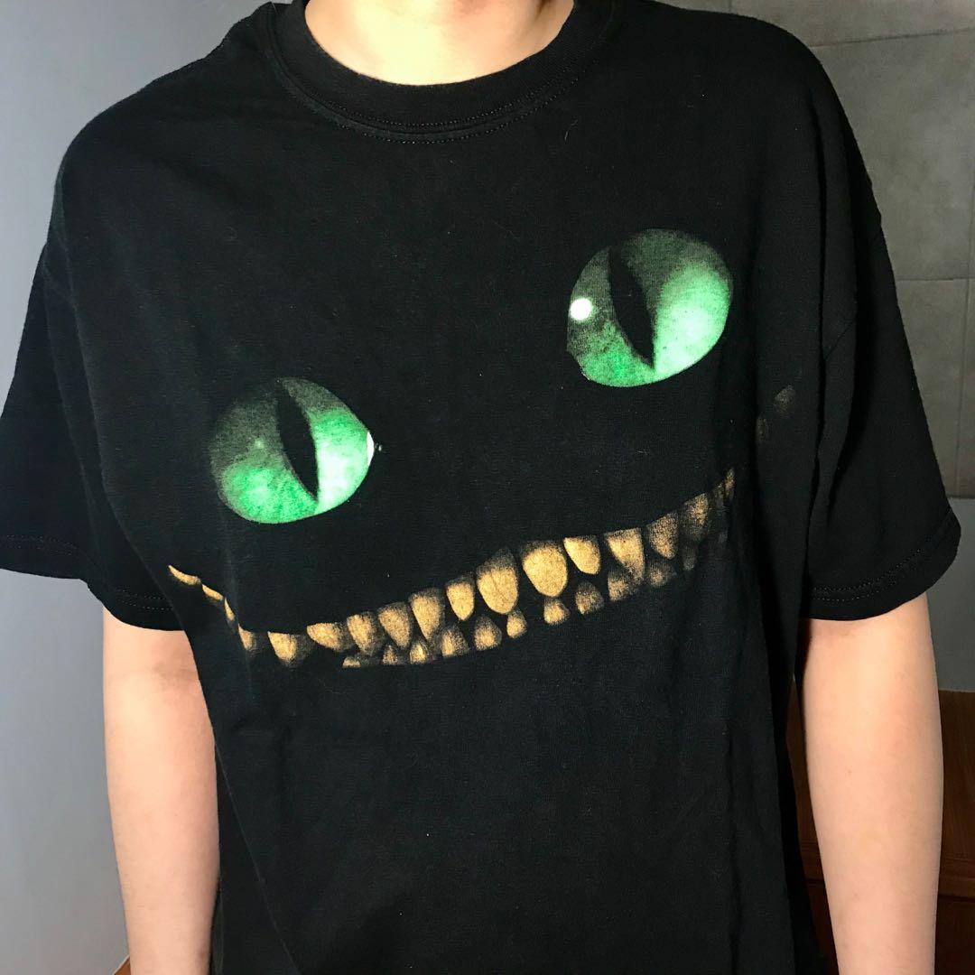 Alice In Wonderland Cheshire Angel Cat Ladies T Shirt Tee Top Alice In Wonderland Cheshire Angel Cat Ladies T Shirt Tee Top