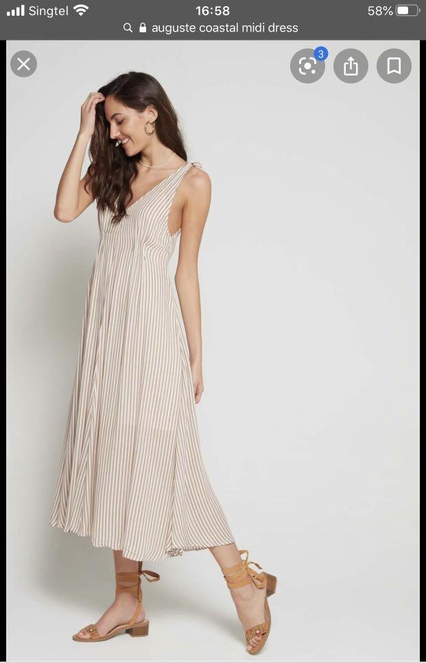 auguste coastal midi dress