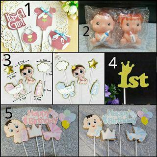 Baby boy/ baby girl cake topper