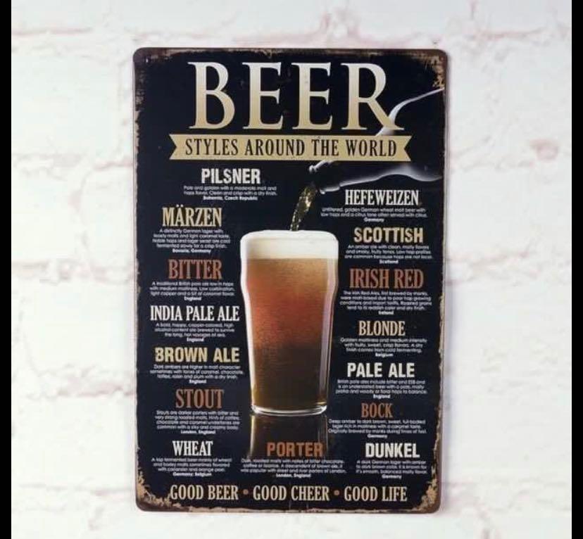 Bar joke beer retro metal sign tin plate poster, Furniture & Home
