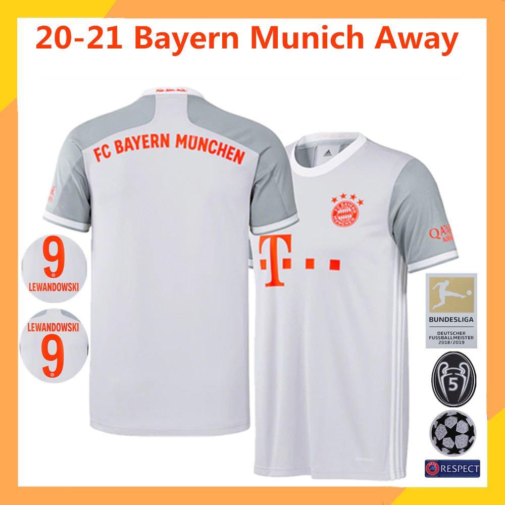 Bayern Munich Away Jersey 20 21 Sports Sports Apparel On Carousell