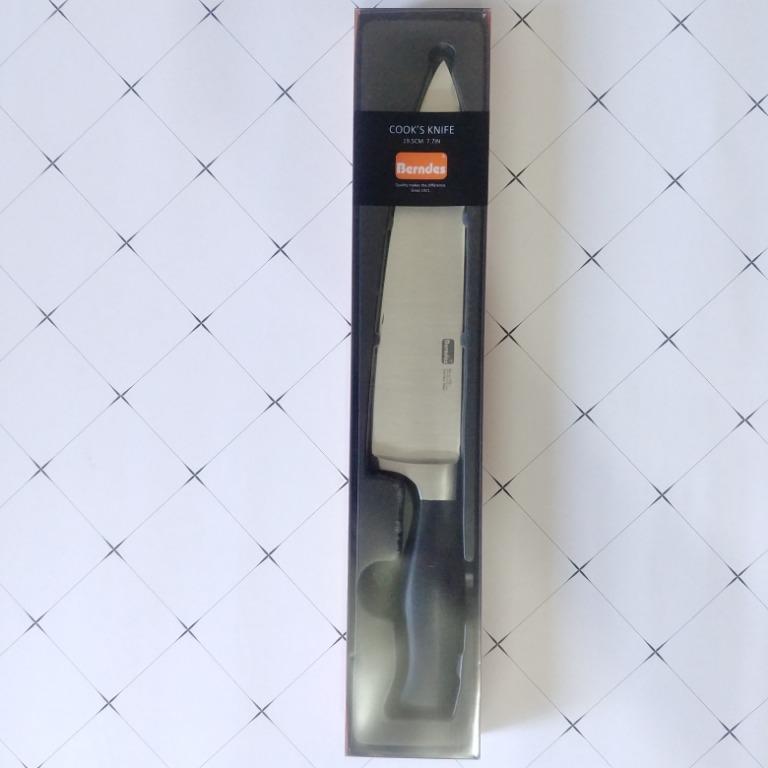 Berndes Knives 17cm Large Santoku, 19.5cm Cook's Knife, 13.5cm Small
