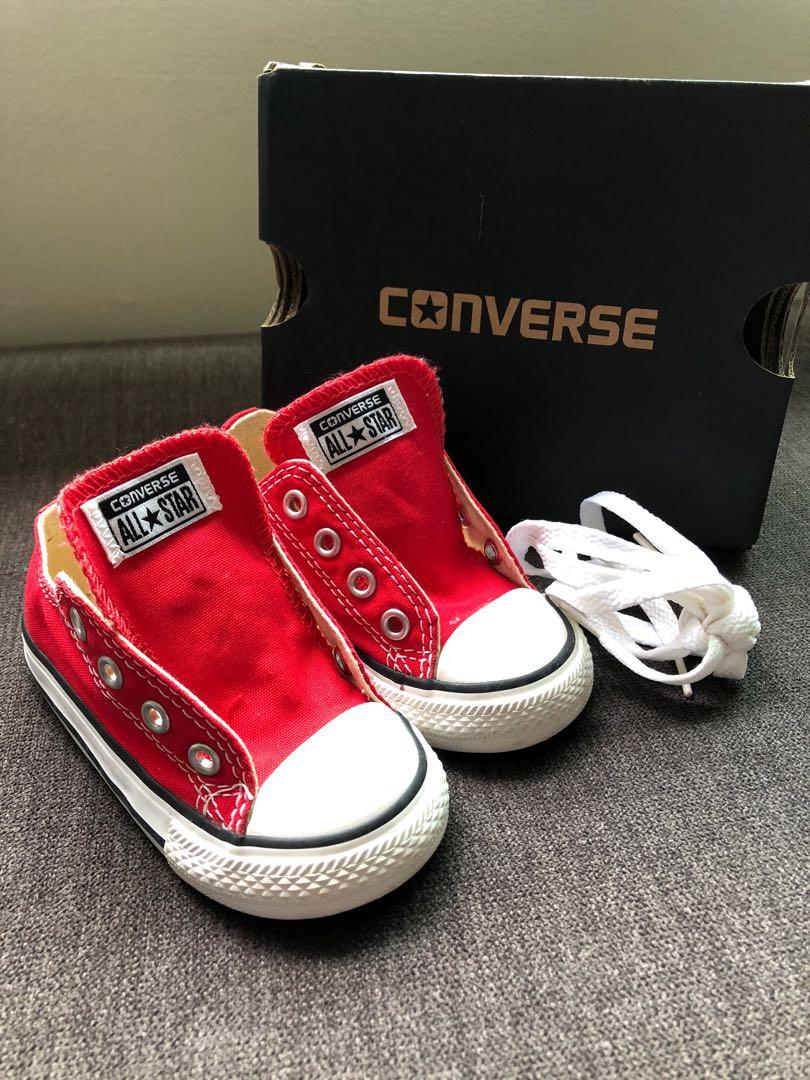 red infant shoes