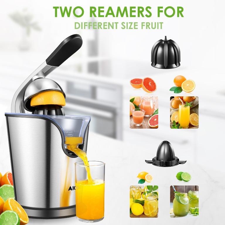 [BNIB] AICOK (GS403Y) Electric Citrus Orange Juicer 160W Stainless