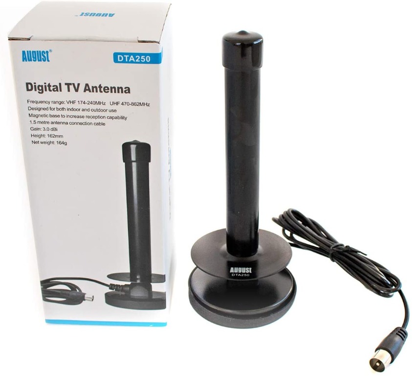 Bnib August Dta250 High Gain Freeview Tv Aerial Portable Indoor Outdoor Digital Antenna For Usb Tv Tuner Dvb T Television Dab Radio With Magnetic Base Electronics Others On Carousell