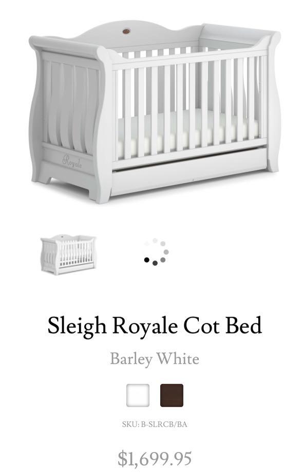 royal sleigh cot