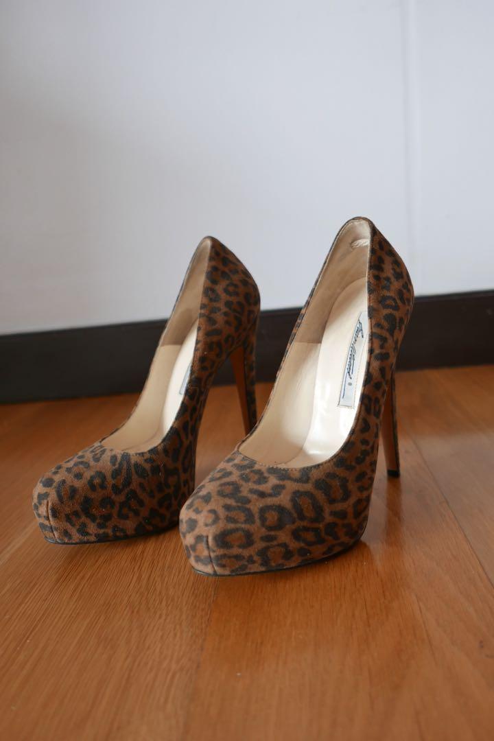 leopard print shoes size 2