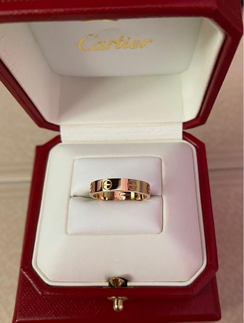 cartier rose gold love band
