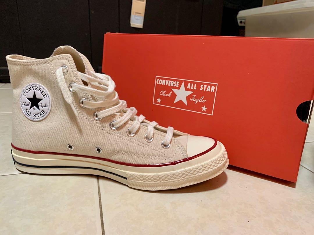Chuck 70 Hi Parchment Sneakers Women s Fashion Footwear Sneakers on Carousell