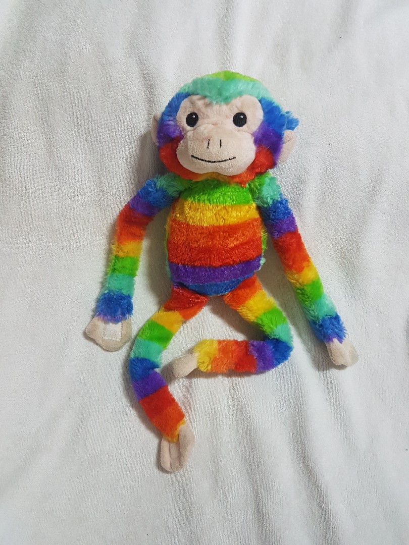 rainbow monkey plush