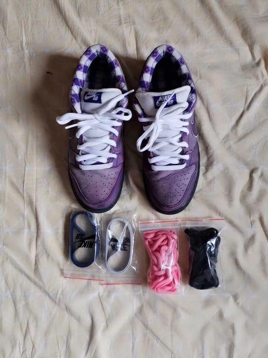 purple lobster pink laces