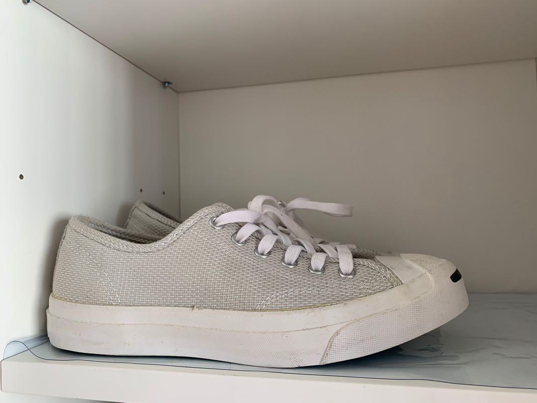Unisex converse jack purcell low top woven deals textile casual shoes
