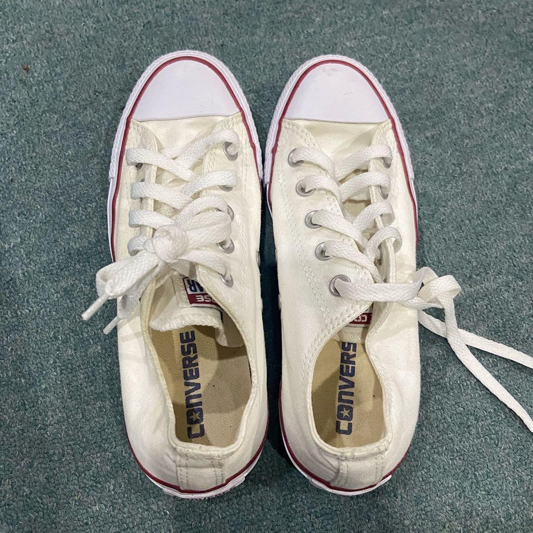 Converse (White), Women's Fashion, Shoes, Sneakers on Carousell