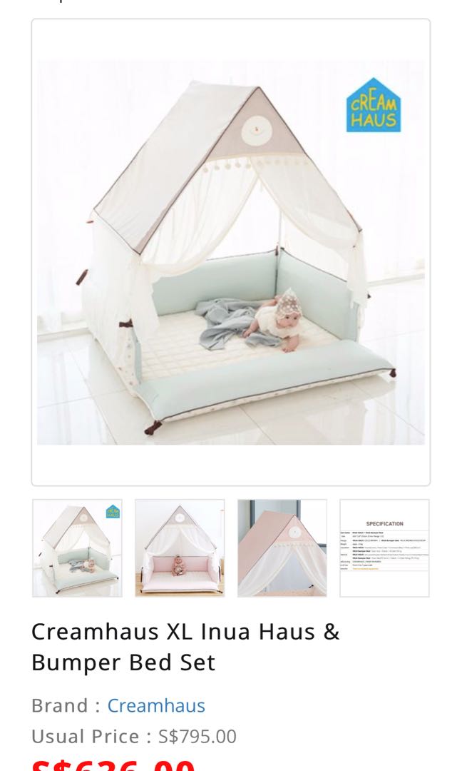 creamhaus bumper bed