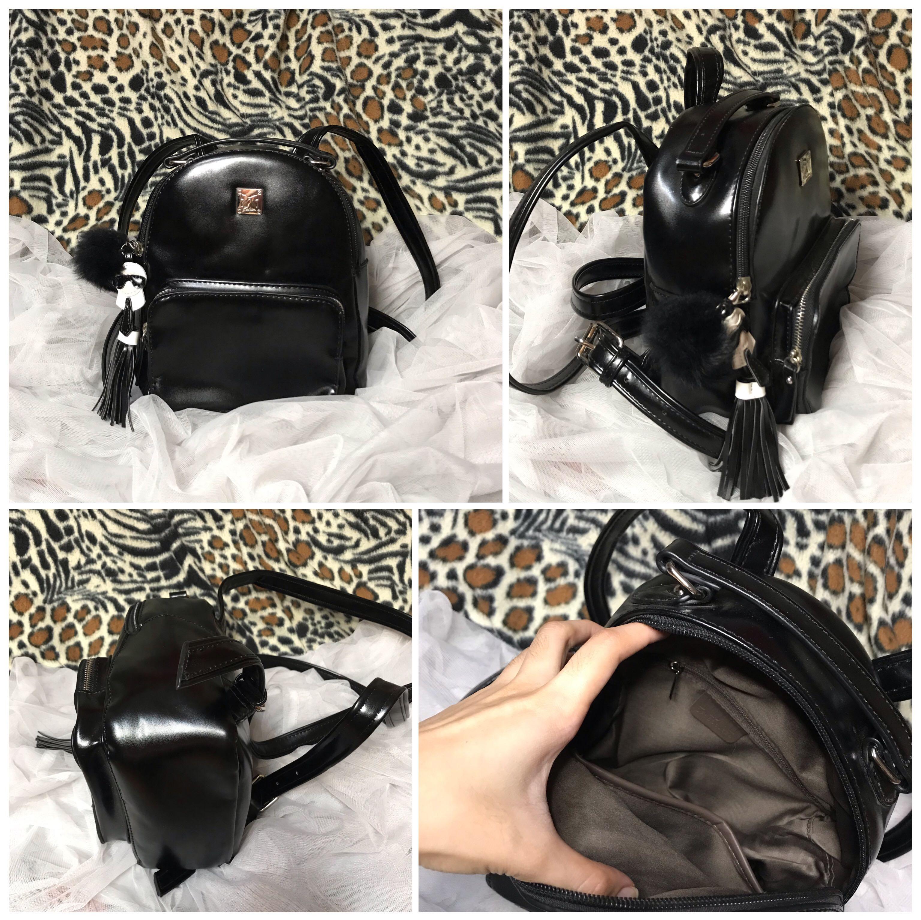 furry backpack purse