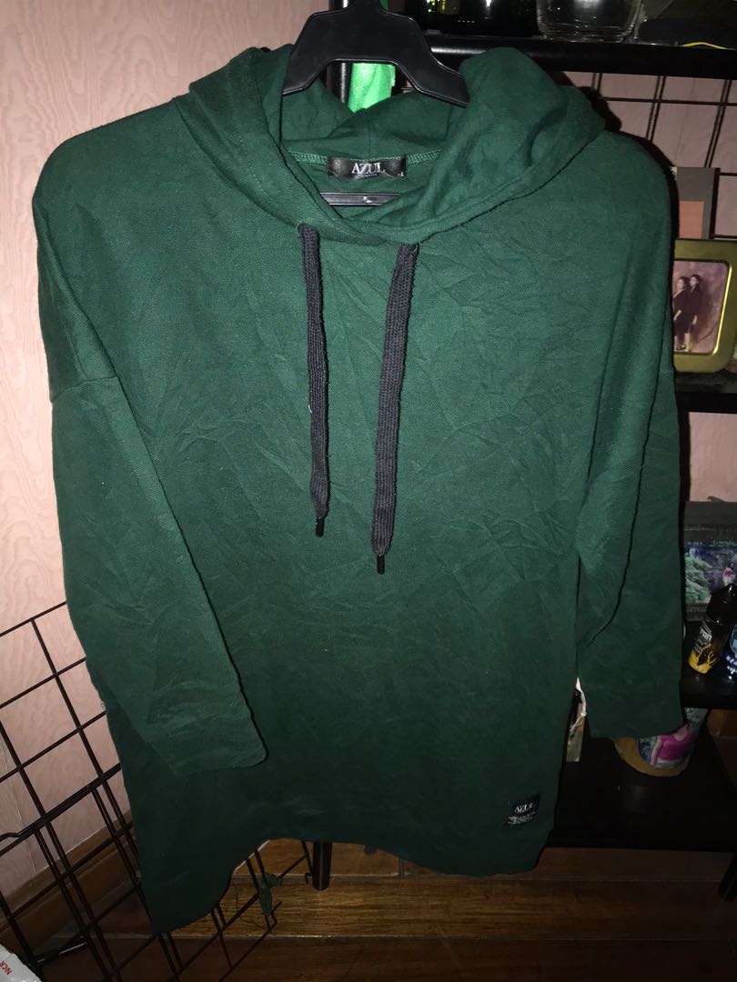 dark green hoodie