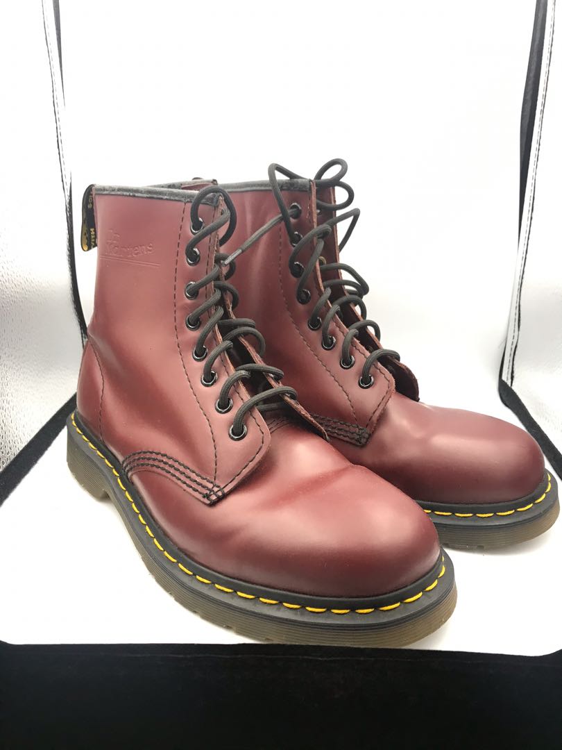 oxblood red boots