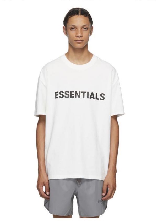 FOG Essentials white tee t-shirt, Men's Fashion, Tops & Sets ...