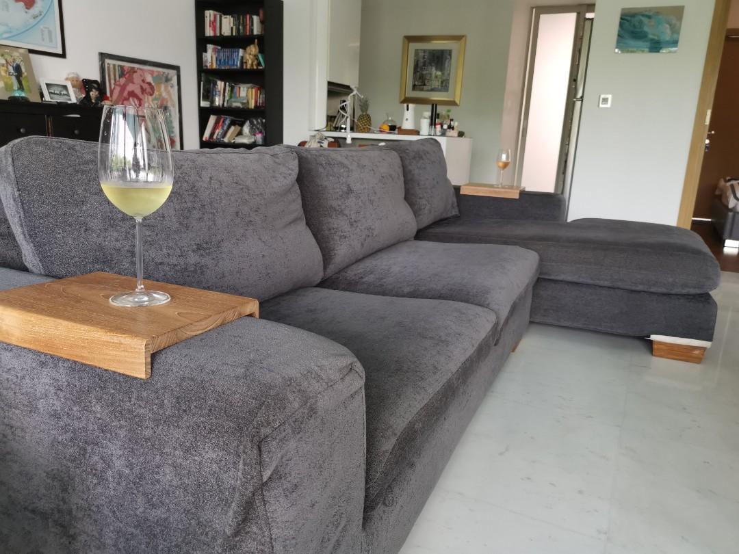 Designer Gallery278 Divano 3 Seater Sofa With Chaise Furniture Sofas On Carousell