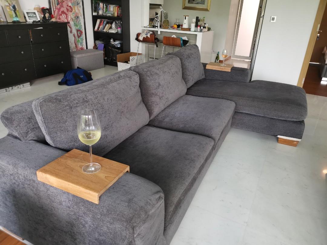 Designer Gallery278 Divano 3 Seater Sofa With Chaise Furniture Sofas On Carousell