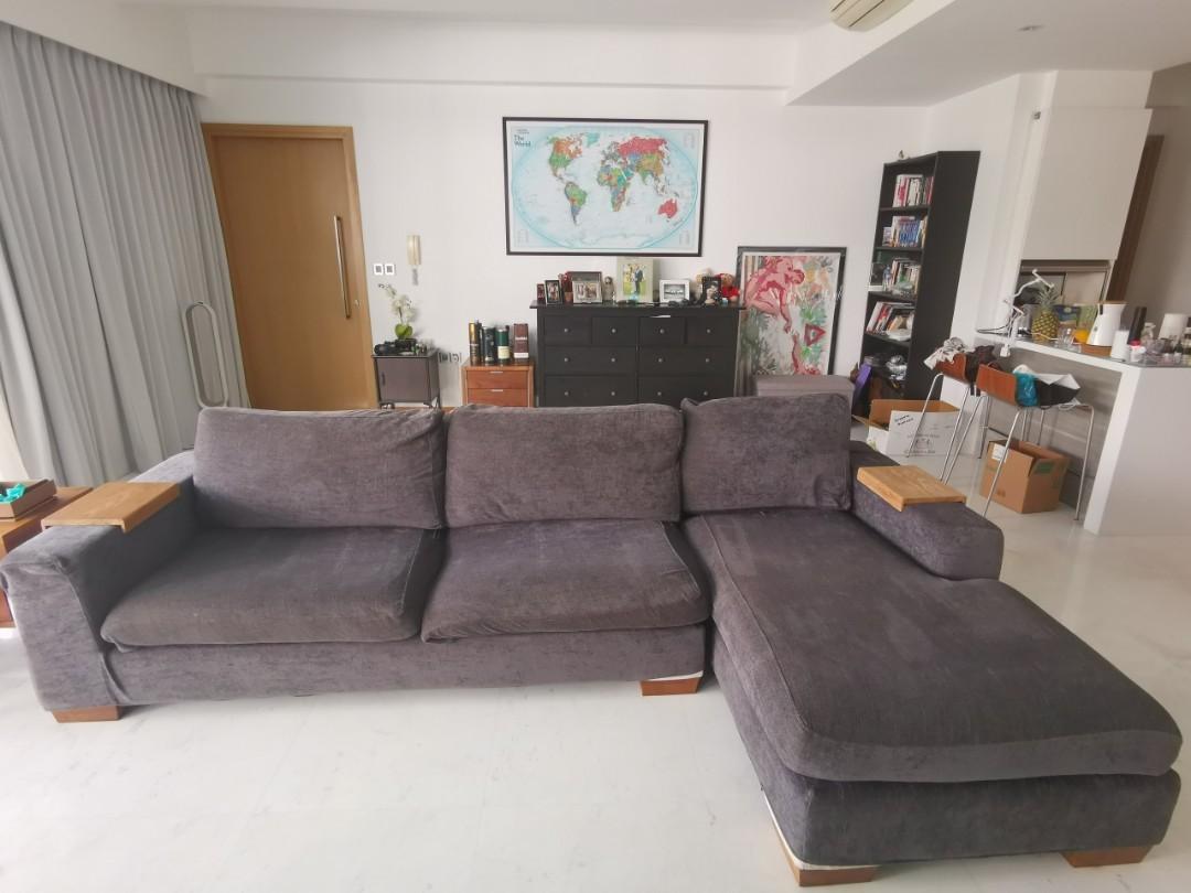 Designer Gallery278 Divano 3 Seater Sofa With Chaise Furniture Sofas On Carousell