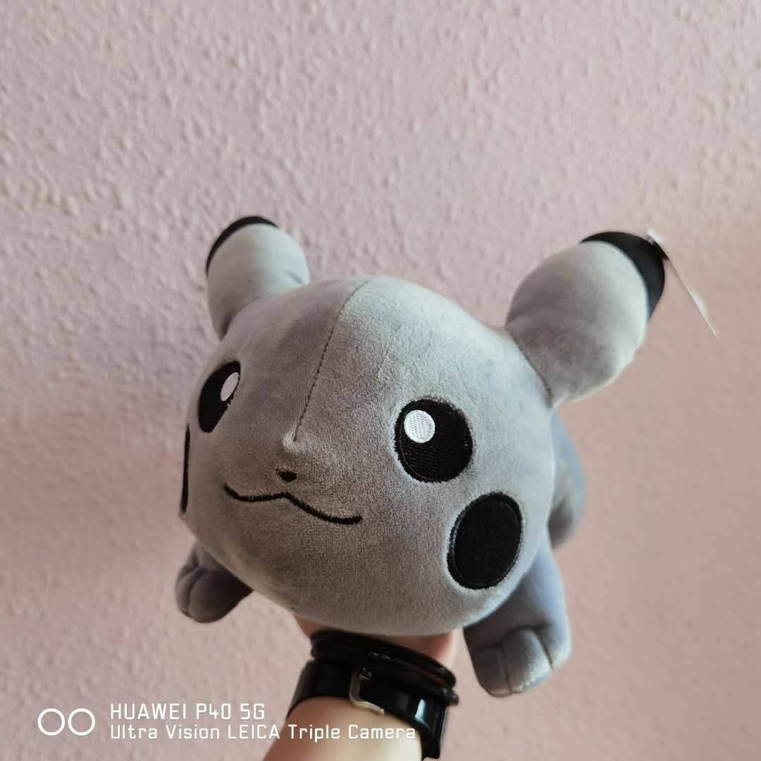 grey pikachu plush