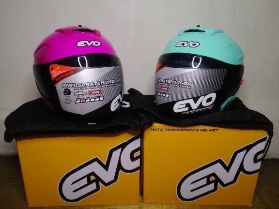 Half face Evo Helmet Motorbikes Motorbike Parts Accessories