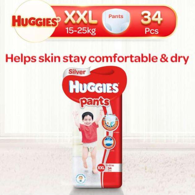 huggies silver pants