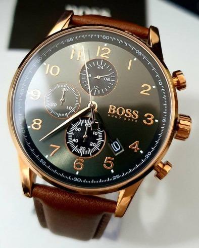 mens hugo boss navigator gq edition chronograph watch