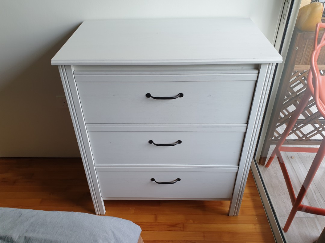 IKEA BRUSALI Chest of 3 Drawers, Furniture & Home Living, Furniture