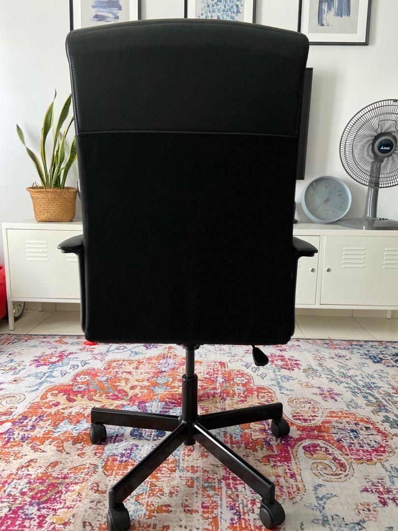 IKEA Millberget Swivel Office Chair (Black), Furniture & Home Living